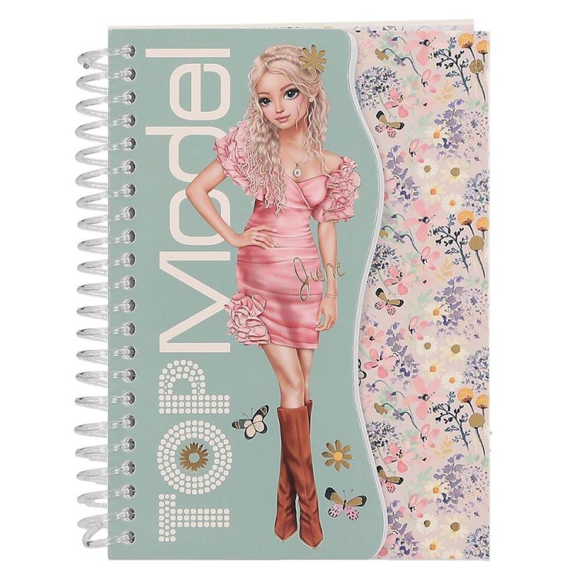 Spiral notebook with pages for Top Model designs