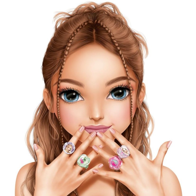 Top Model Glow to Go Lip Gloss in a Ring, Dark Pink