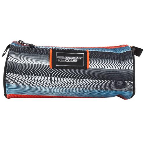 Target Club Round Onil Blue/Orange 17287 School Pencil Case