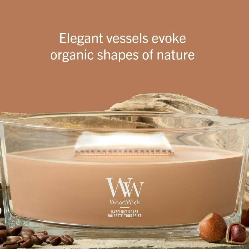 WoodWick Boat Candle, Hazelnut Roast
