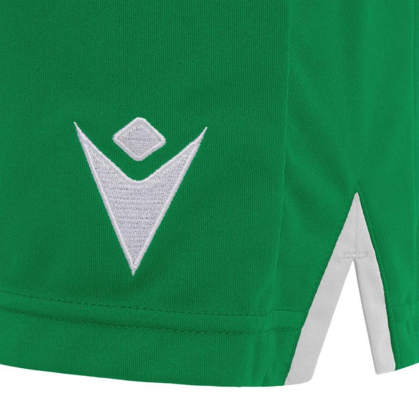 Fußballshorts Macron Tempel - Farbe: Rot/Weiß, Größe: M