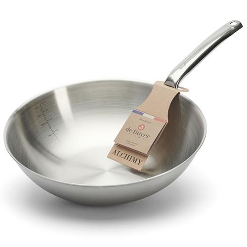 Patelnia WOK de Buyer Alchimy 3608.28, 28 cm