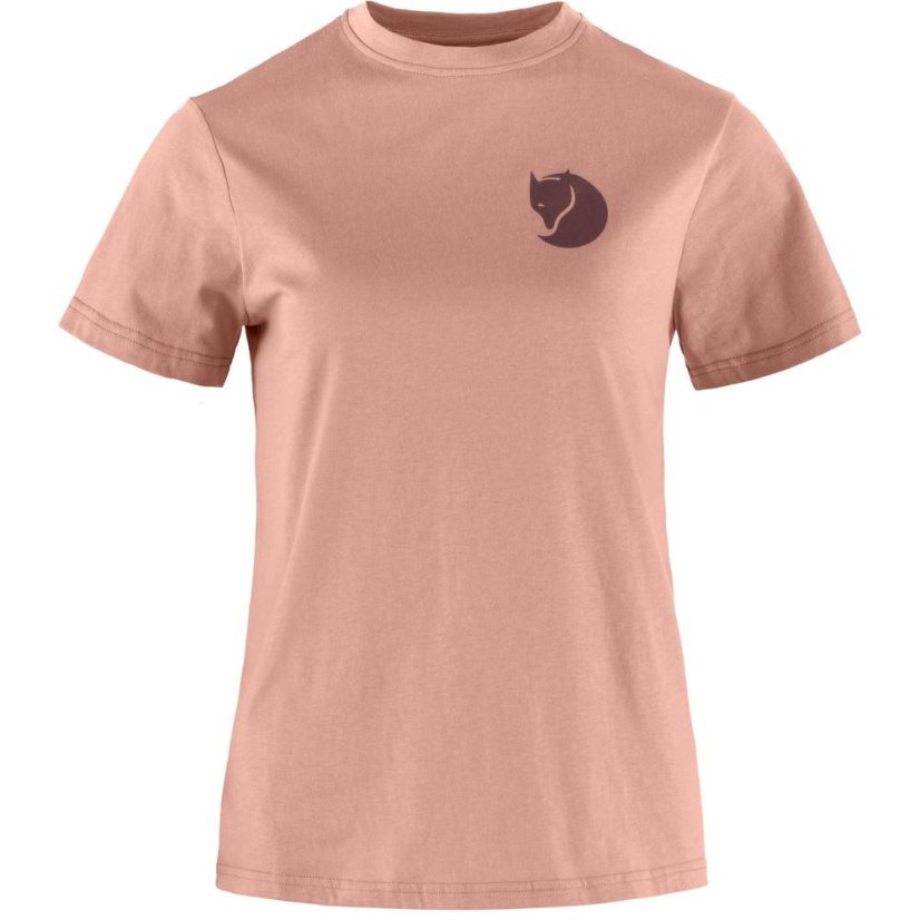 Dámské tričko Fjällräven Fox Boxy Logo Tee W - Farba: Biela, Veľkosť: XS