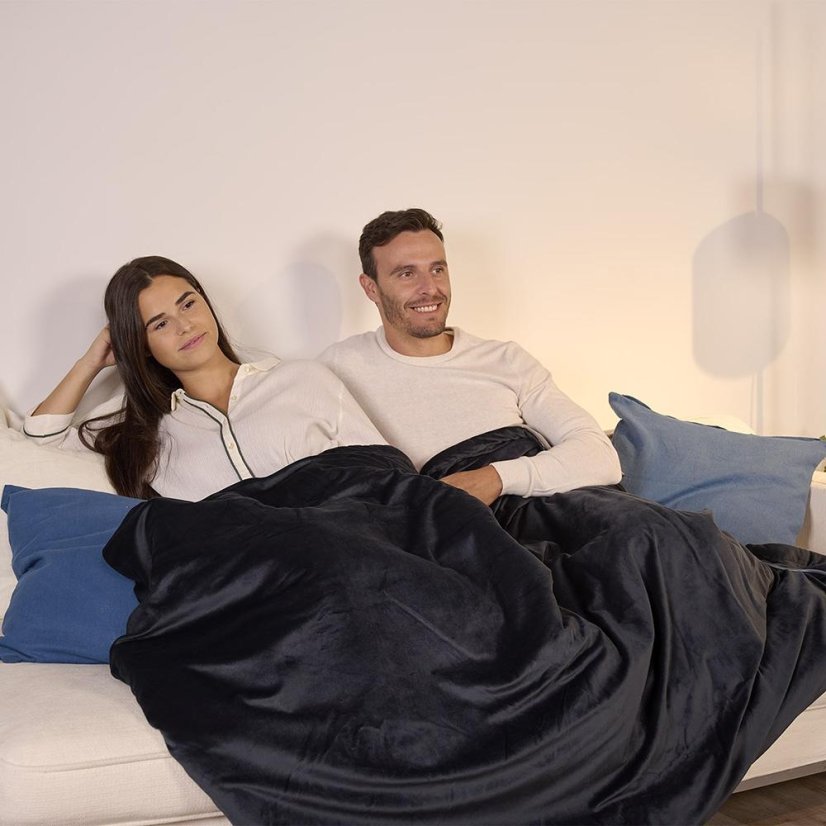 Solac Reikiavik double CT8608 fűtőtakaró, szürke-fekete
