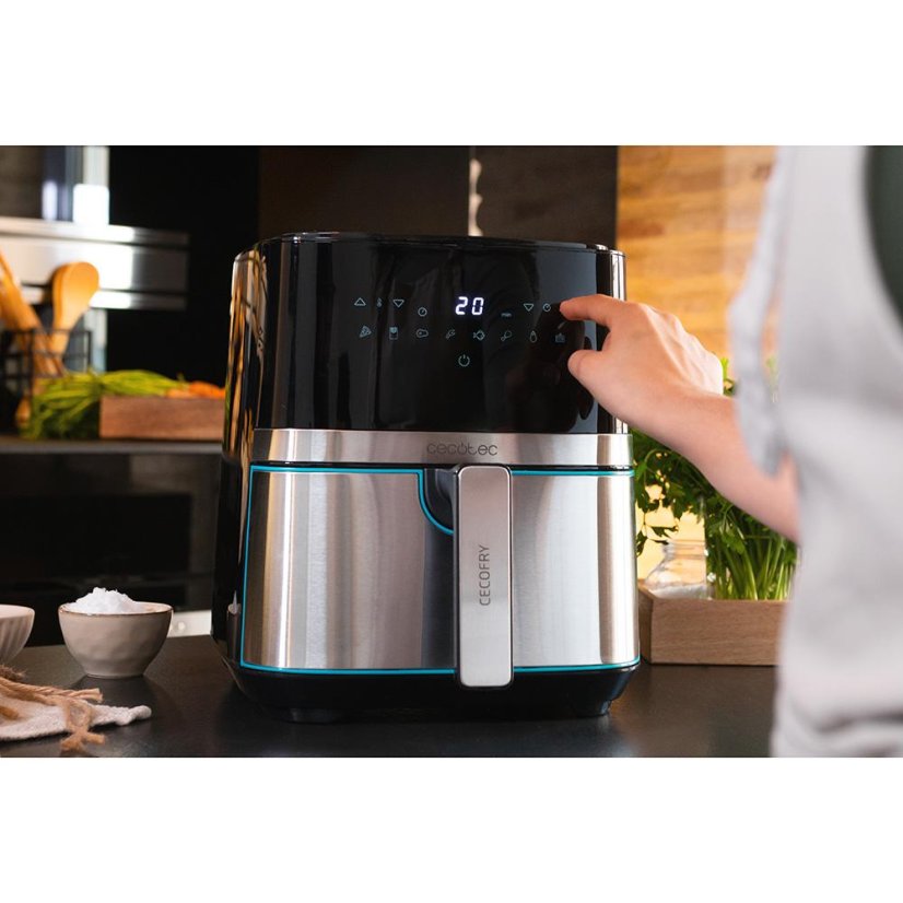 Heißluftfritteuse Cecotec CecoFry 3315 schwarz-silber