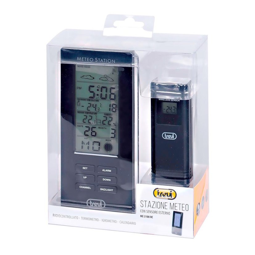 Wetterstation Trevi ME 3108/BK schwarz