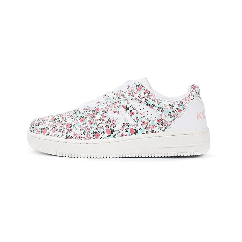 Damenschuhe Kelme Retrobasket Flowers - Farbe: Weiß, Größe: 35