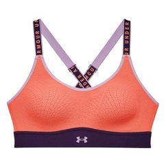 UA Infinity Mid Bra Blocked-ORG