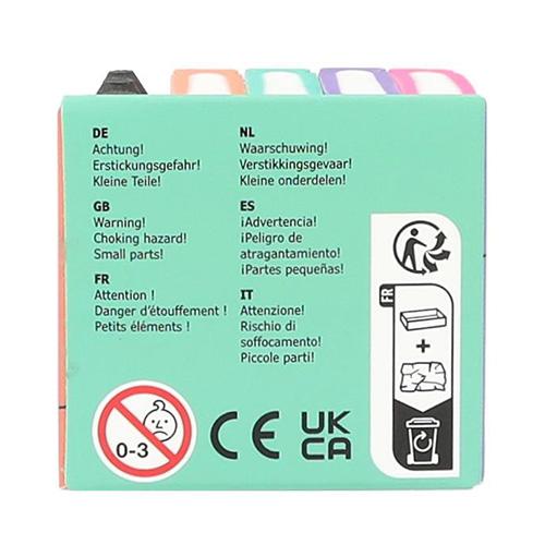 Top Model erasers, 7 pcs, in the shape of books and pencils
