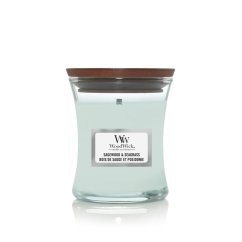 WoodWick Small Candle, Sagewood & Seagrass