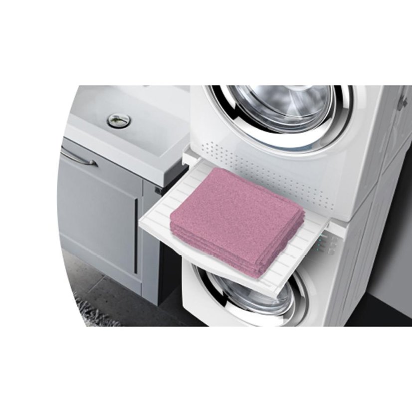 Universal spacer between washing machine and dryer with pull-out shelf Meliconi Torre Dry 656133 white