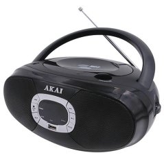 Prenosný CD prehrávač AKAI BM004A-614, čierny