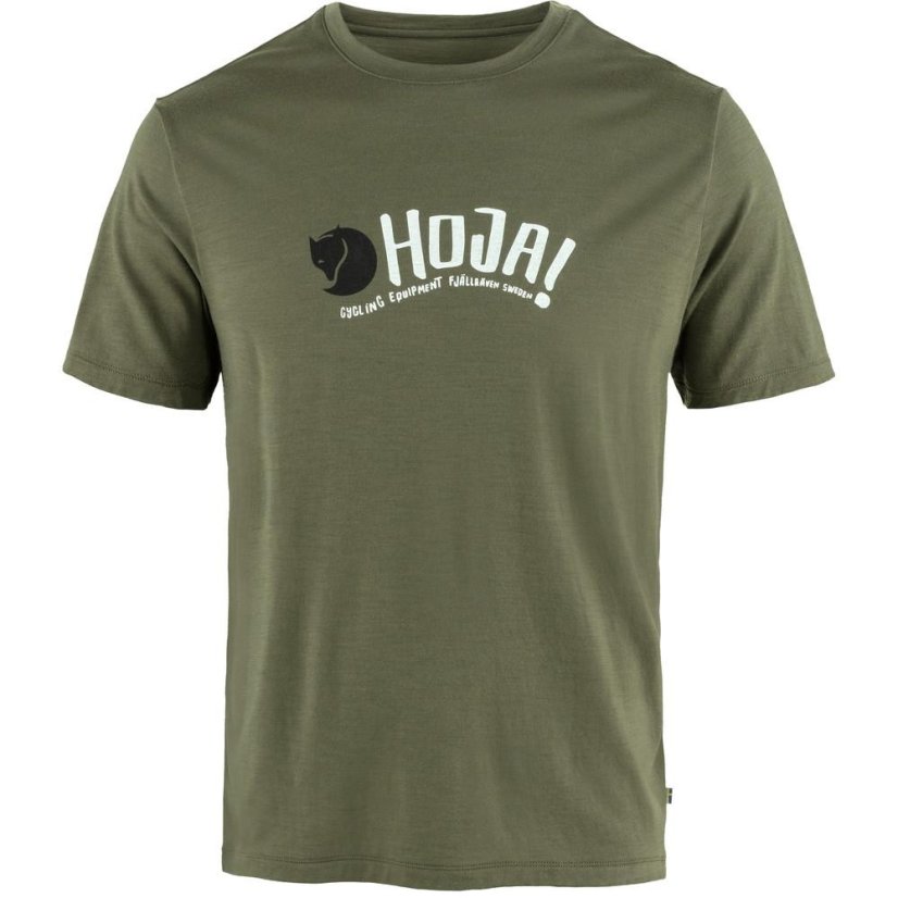 Pánské tričko Fjällräven Hoja Wool T-shirt M - Farba: Zelená, Veľkosť: M