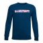 Under Armour Rival Fleece AMP Crew Boys' Sweatshirt - Color: Beige, Size: L