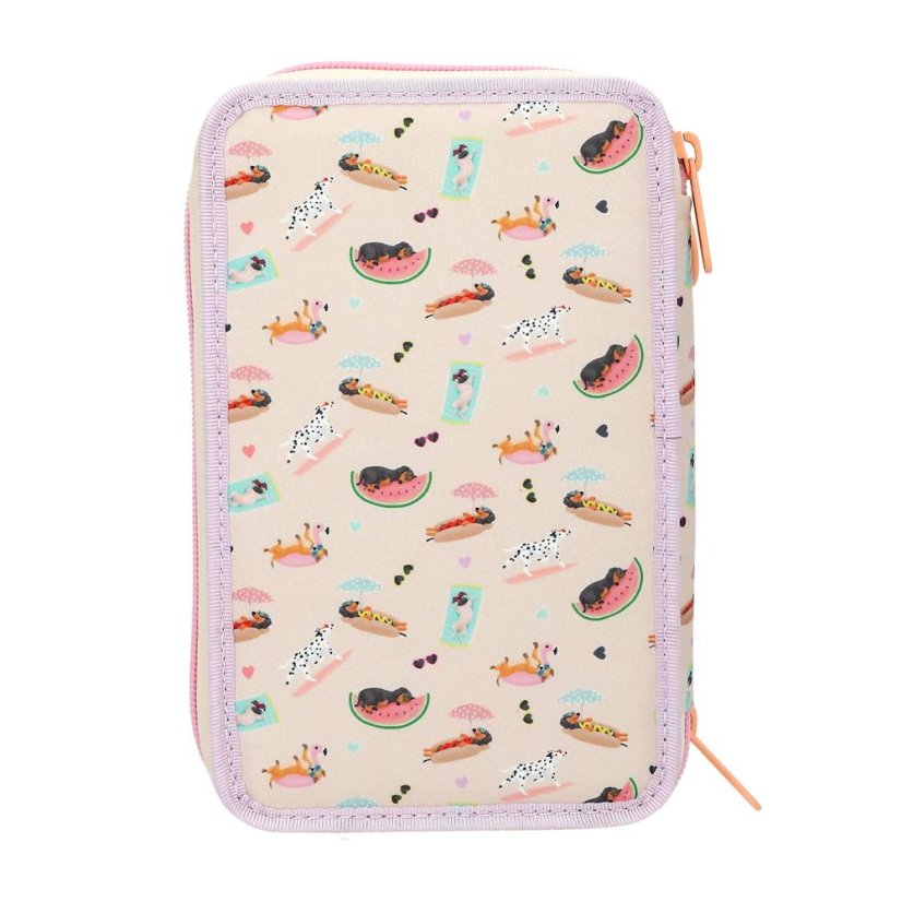 Three-tier pencil case with Top Model Sunny Dog accessories