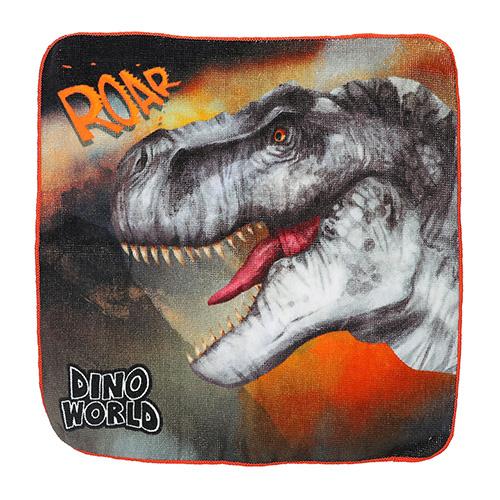 Dino World magic towel, T-Rex, head detail