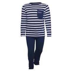 Gyermek pizsama Tufte Bamboo Rayon Maritime Blue Stripes