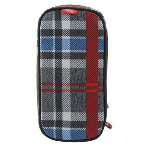 Target Compact Geo Gray Chili 21397 School Pencil Case