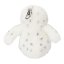 Snukis plush owl with carabiner, white