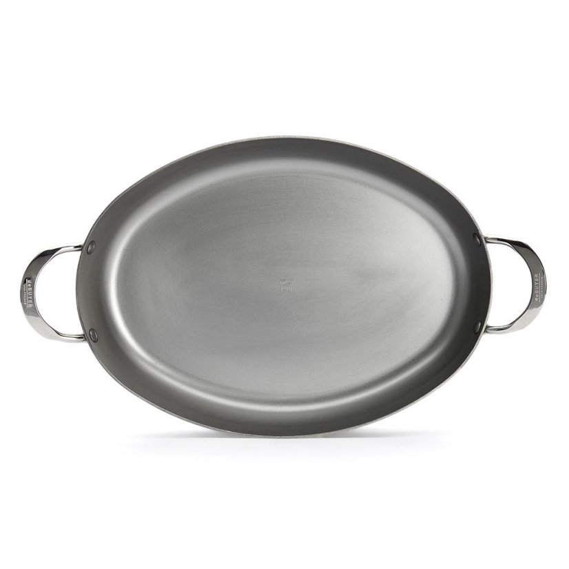 De Buyer MINERAL B 5651.36 oval steel pan, 36 cm