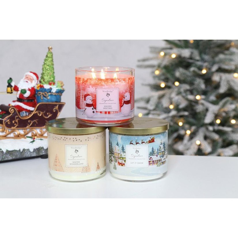 WoodBridge Signature Candle, Let it Snow