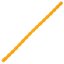 Dino World silicone cord, 30 cm, orange