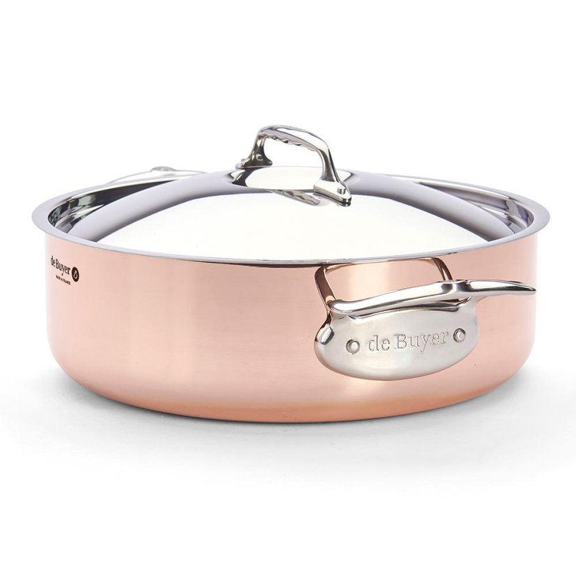 Pot with lid de Buyer Prima Matera 6241.28, 4.9 l copper
