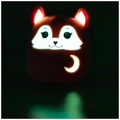 Ylvi Swoopies glow-in-the-dark plush pillow, Fox & Moon, 20 cm