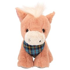 Plyšový koník Miss Melody, hnědý, 20 cm