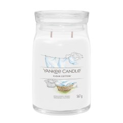 Duża świeca Yankee candle Signature, Clean Cotton