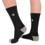 Hurley Icon 1/2 Terry Crew Men's Socks - Color: Black, Size: 44 - 47.5