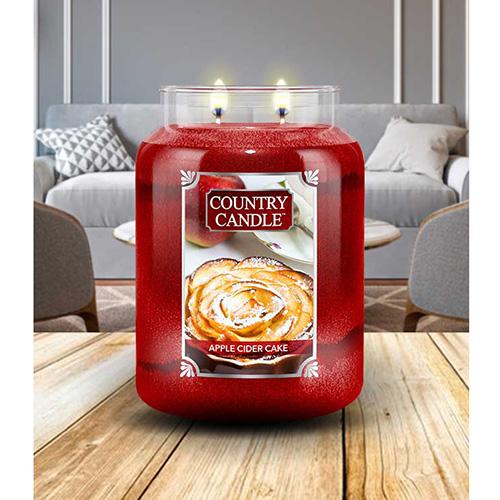 Świeca Country Candle duża, Apple Cider Cake