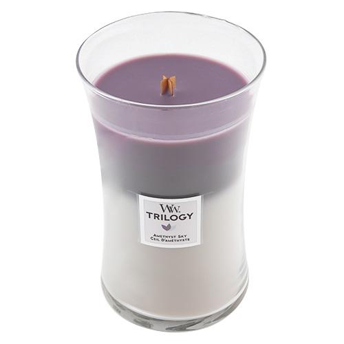 WoodWick Trilogy veľká Candle, Amethyst Sky WoodWick Trilogy veľká Candle, Amethyst Sky