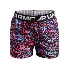 Play Up Printed Shorts-BLK