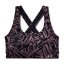 Under Armour Mid Crossback Printed Bra - Color: Purple, Size: S