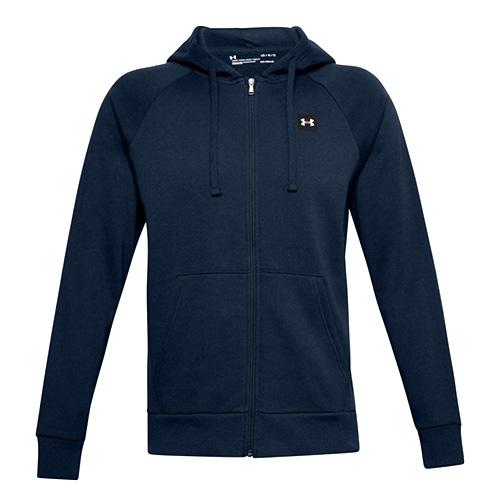 Men's Under Armour Rival Fleece FZ Hoodie - Color: Gray, Size: S