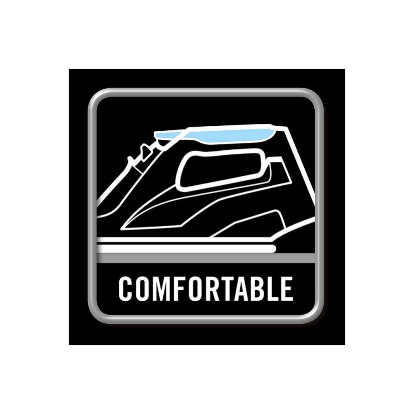 Imetec Z3 3700 ZEROCALC 9013 steam iron, white and black