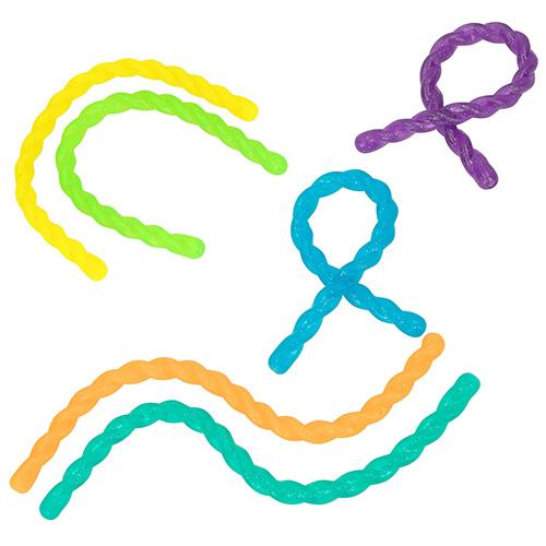 Dino World silicone cord, 30 cm, orange