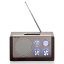 Roadstar HRA-1345NUS/WD strieborné drevené rádio