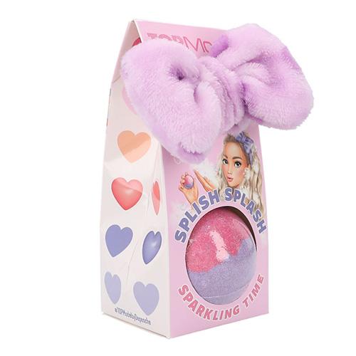 Badebombe mit Haarband Top Model Candy, Peach Lila