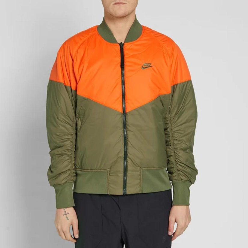 Pánská bunda Nike Air Force 1 - Farbe: Orange/Grün, Größe: M
