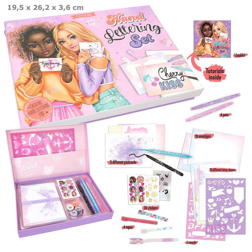 Briefpapier-Set Top Model Chery Kiss, Malia und Christy