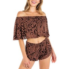 Damenoberteil Hurley Animix Off The Shoulder