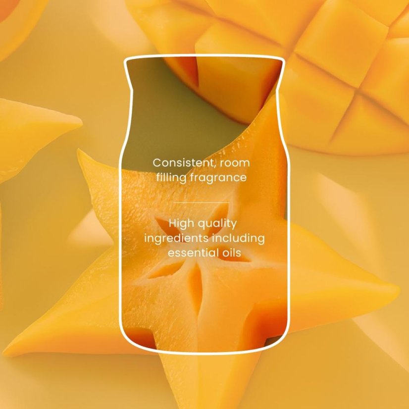 Świeczka Yankee candle w szklanym pojemniku, Starfruit & Sunshine