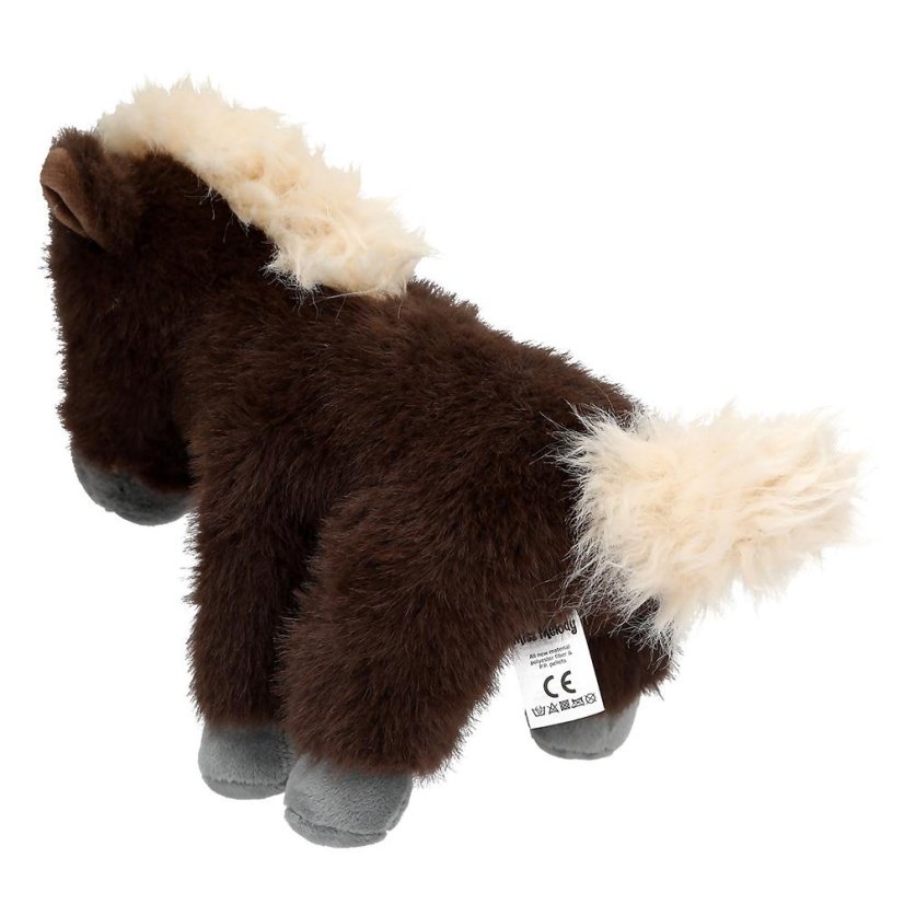 Miss Melody plüss ló – barna, 20 cm