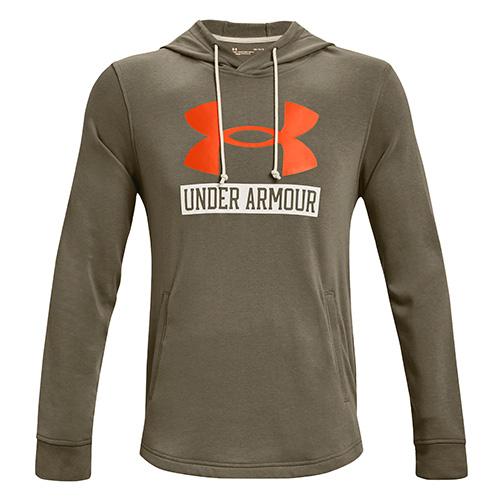 Pánska mikina Under Armour Rival Terry Logo - Farba: Sivá, Veľkosť: XXL