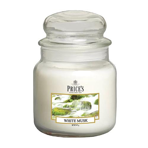 Price's Candles közepes méretű gyertya, White Musk Price's Candles közepes méretű gyertya, White Musk