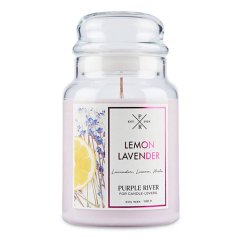 Svíčka Purple River velká, Lemon Lavender