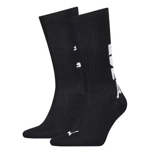 Men's Puma Graphic Socks 2P - Color: Black, Size: 39/42