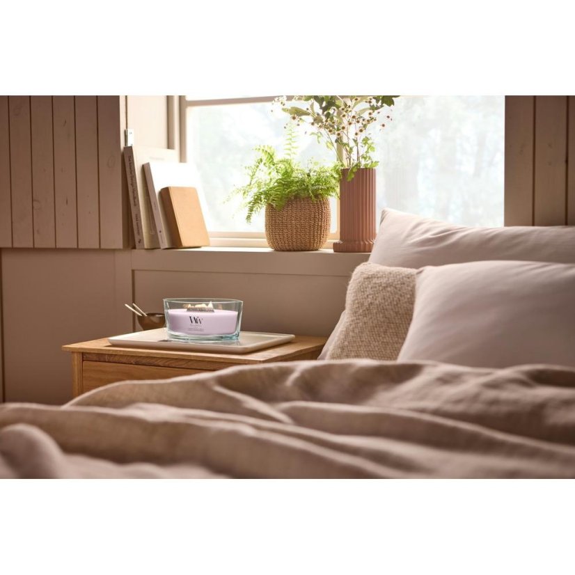 WoodWick-Kerze im Schiffchen, Cherry Blossom & Vanilla